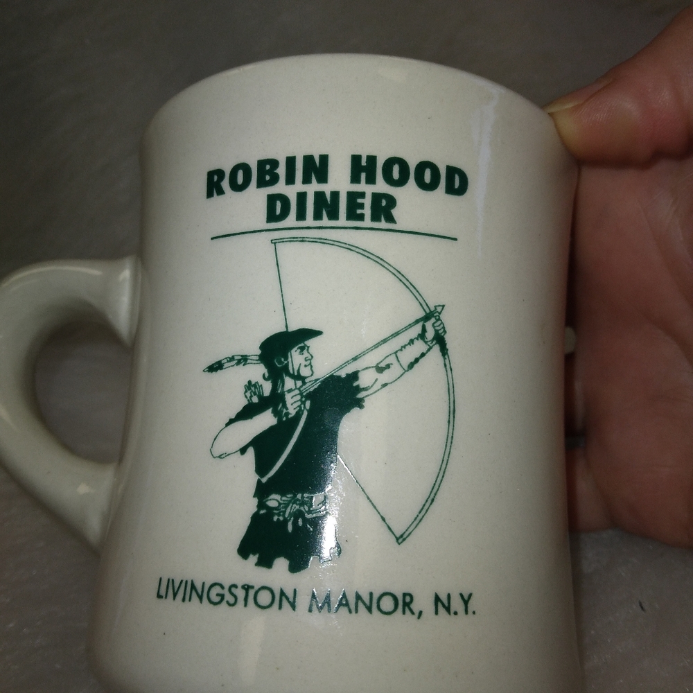 MUG Robin Hood Diner of Livingston Manor, NY mug, strong graphic, small - Picture 2 of 6
